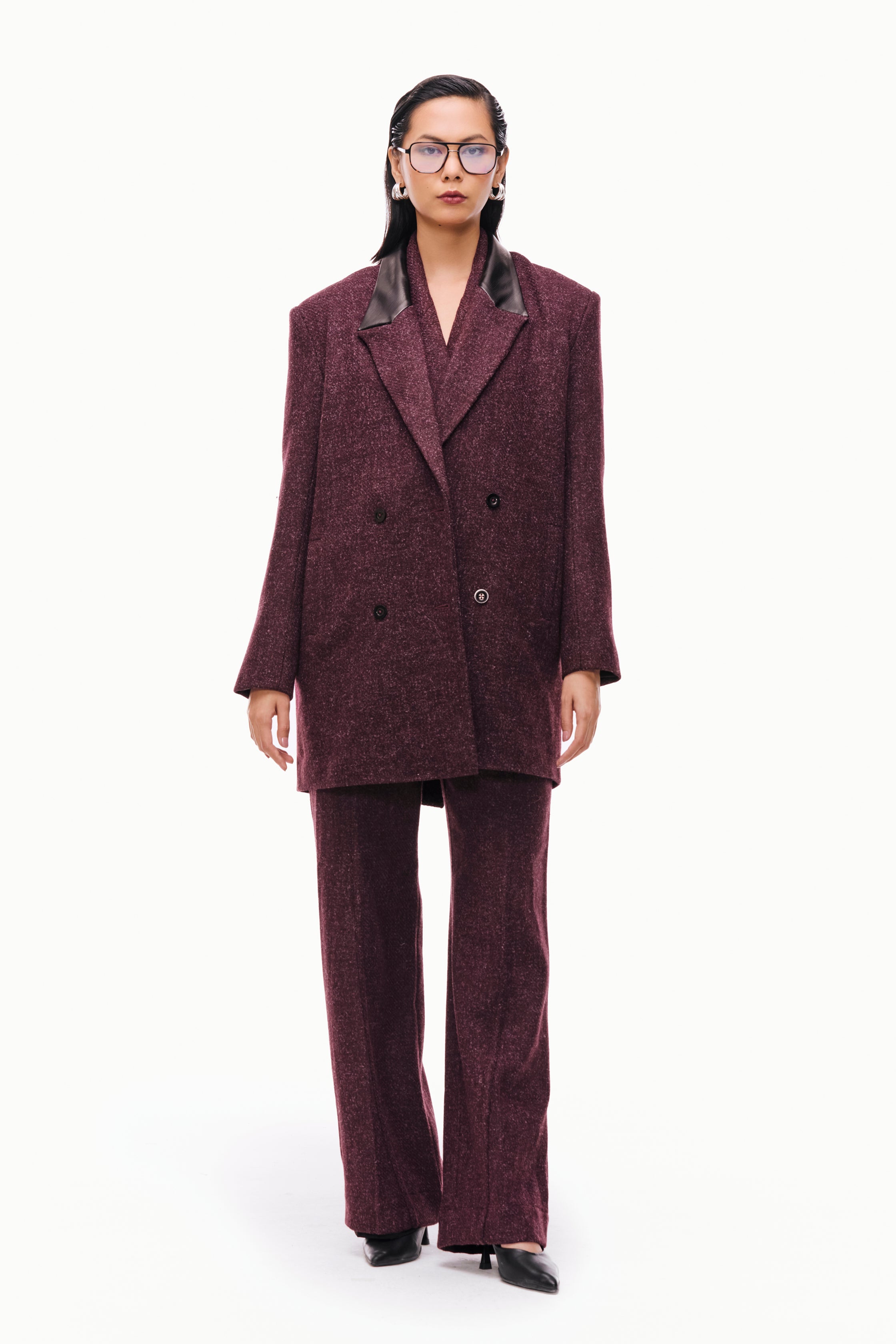 Double-Breasted Wool Peacoat
