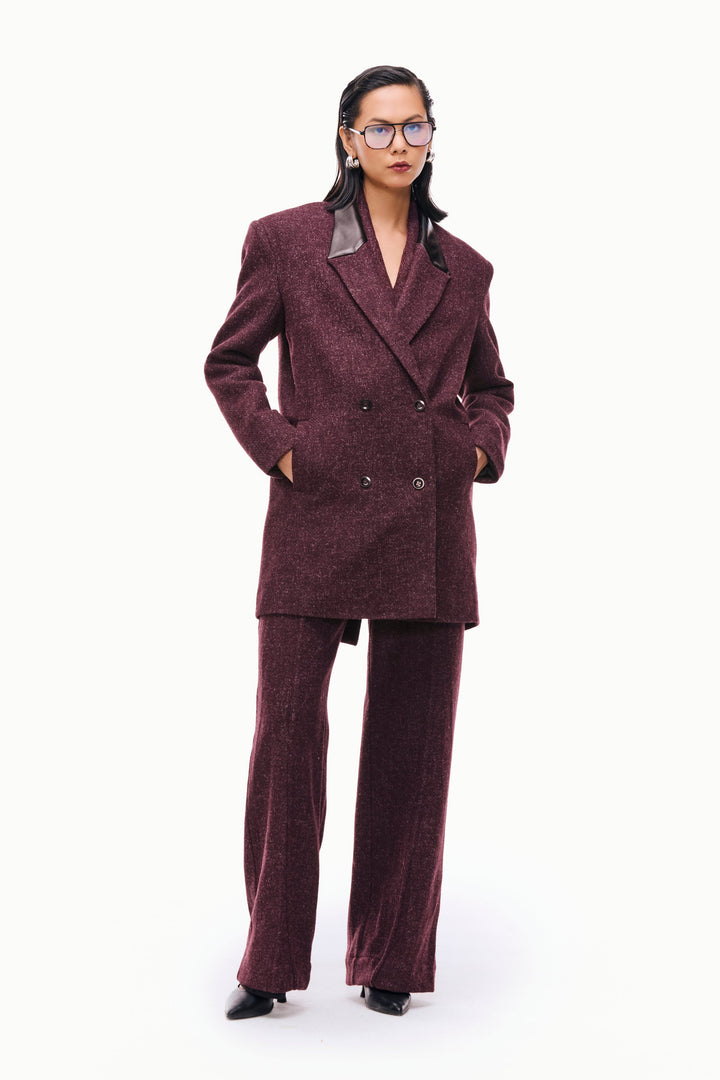 Double-Breasted Wool Peacoat