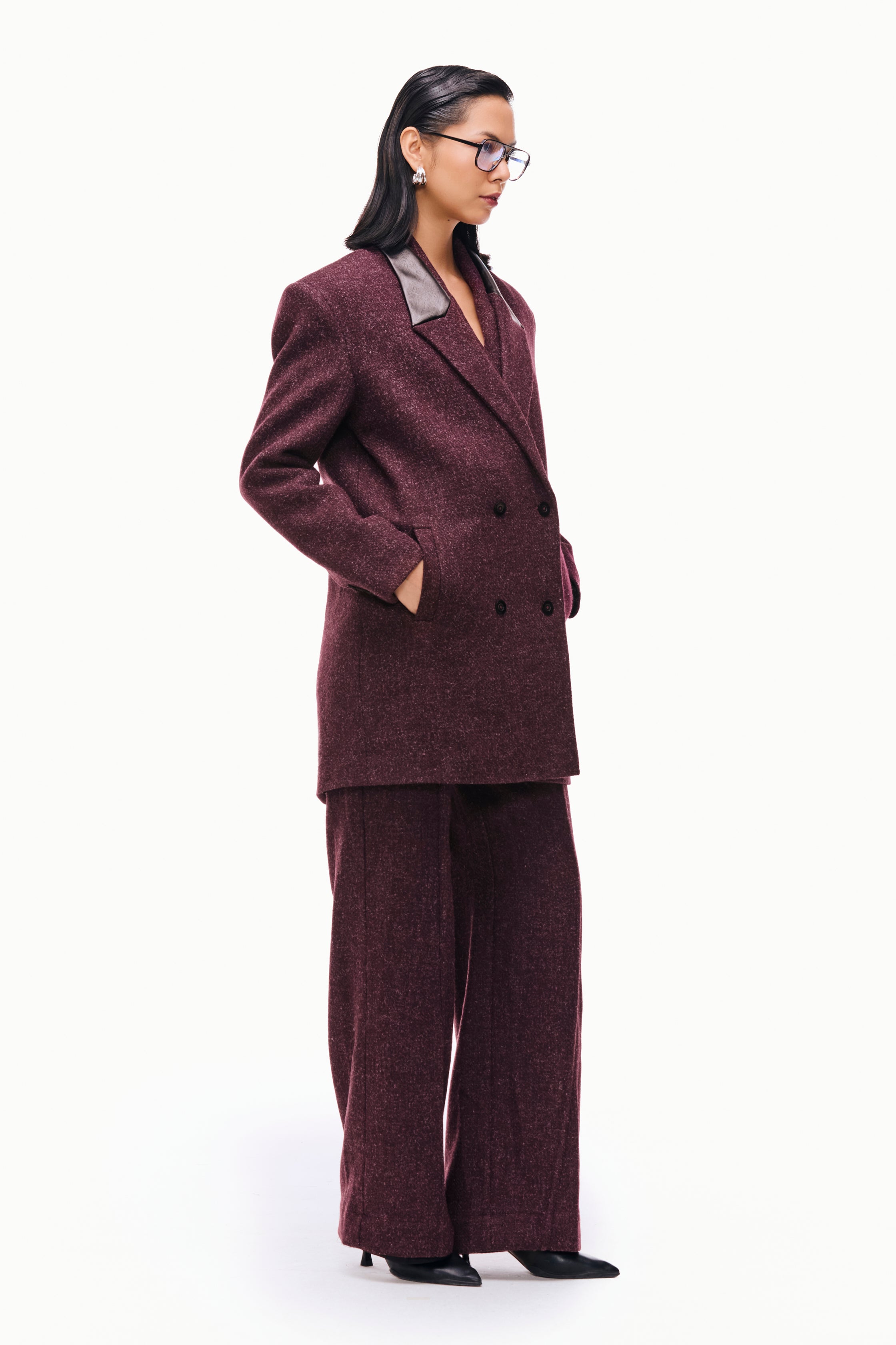 Double-Breasted Wool Peacoat