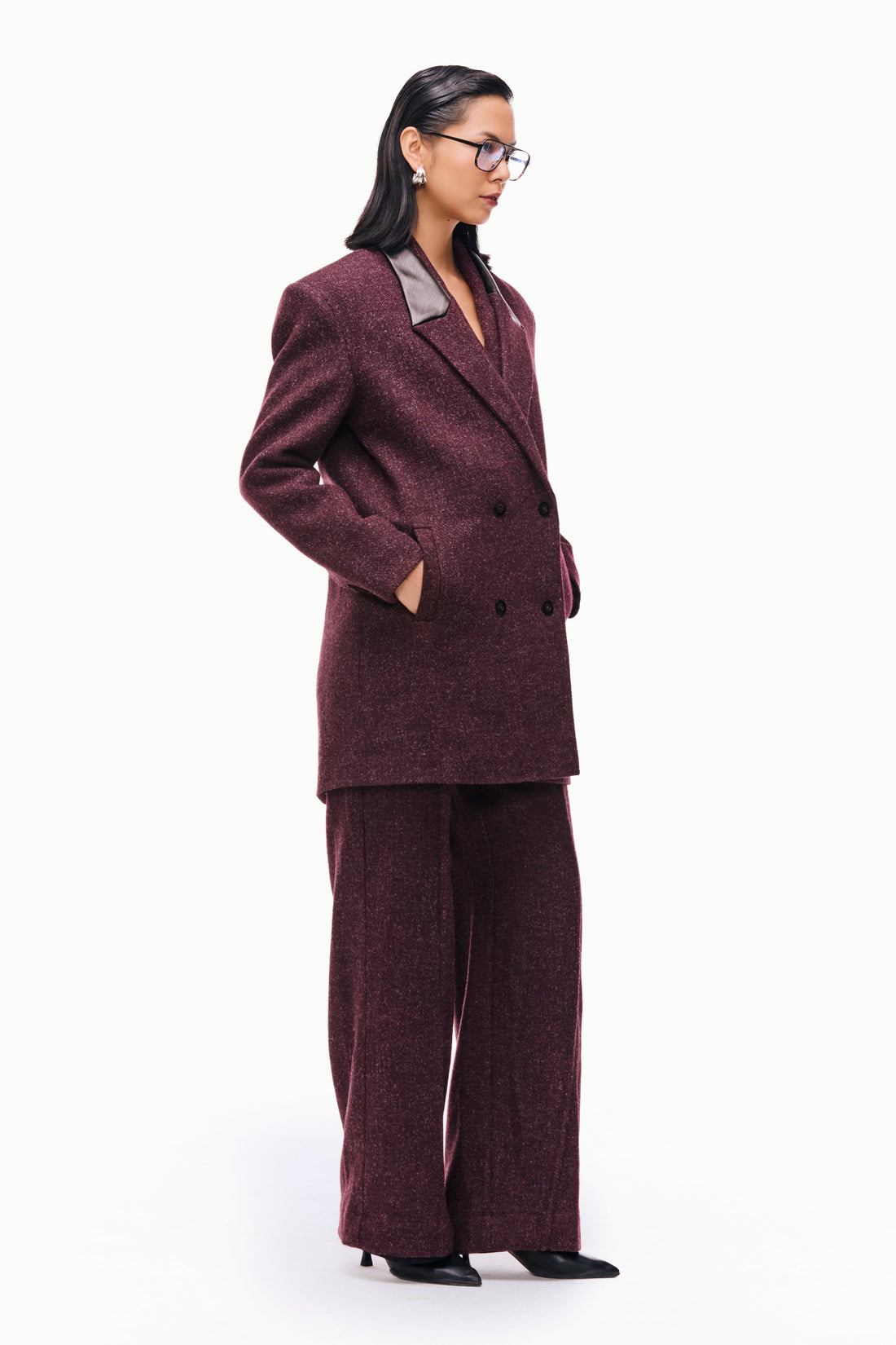 Double-Breasted Wool Peacoat