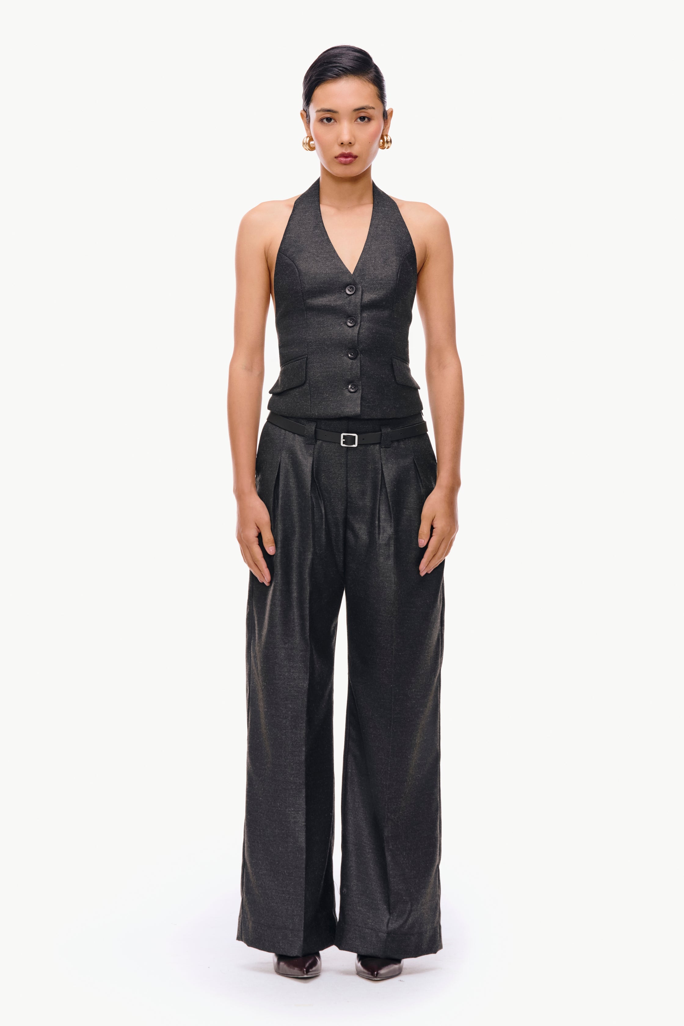 Pleated Tailored Trousers