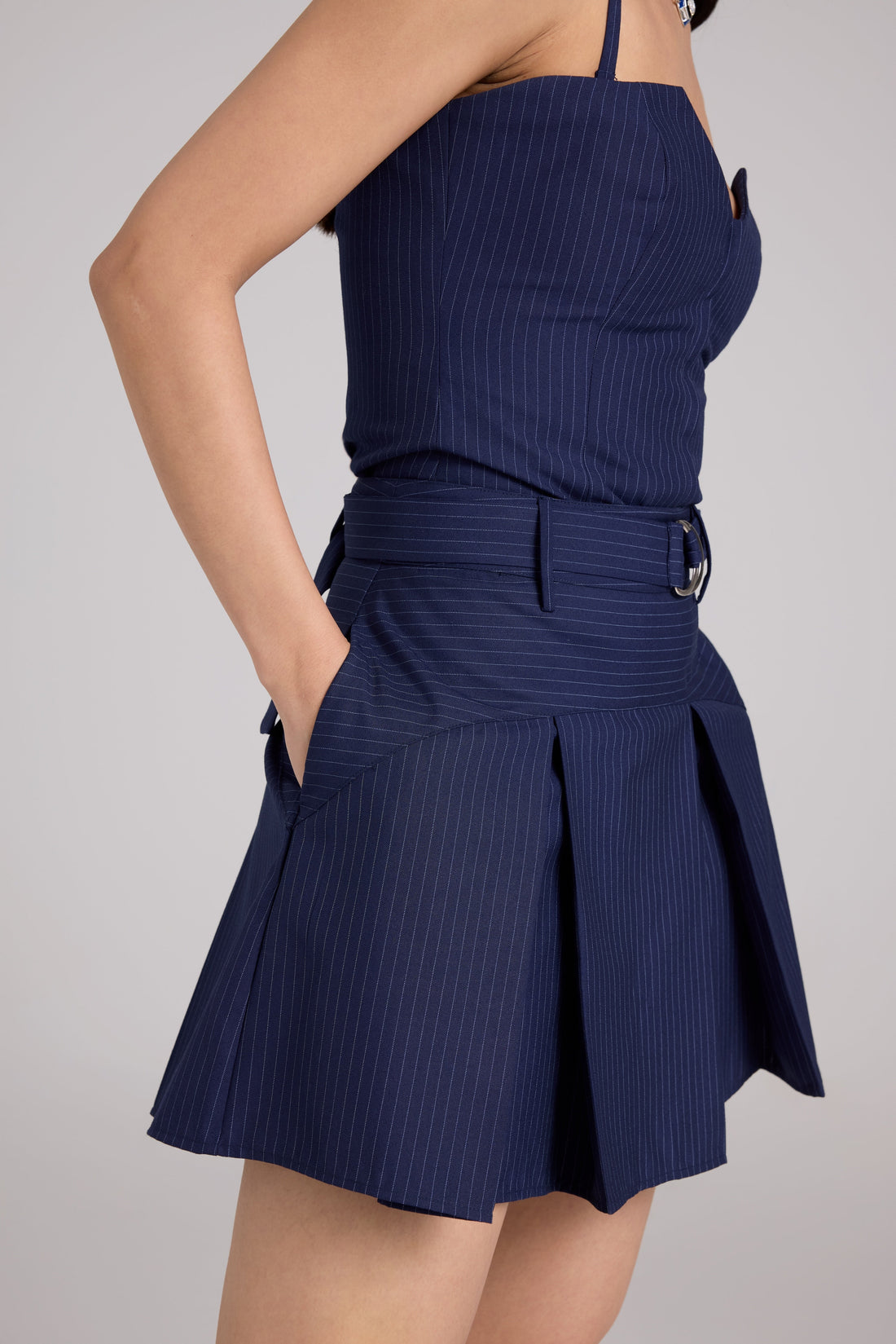 Indigo Pinstripe Mini Set