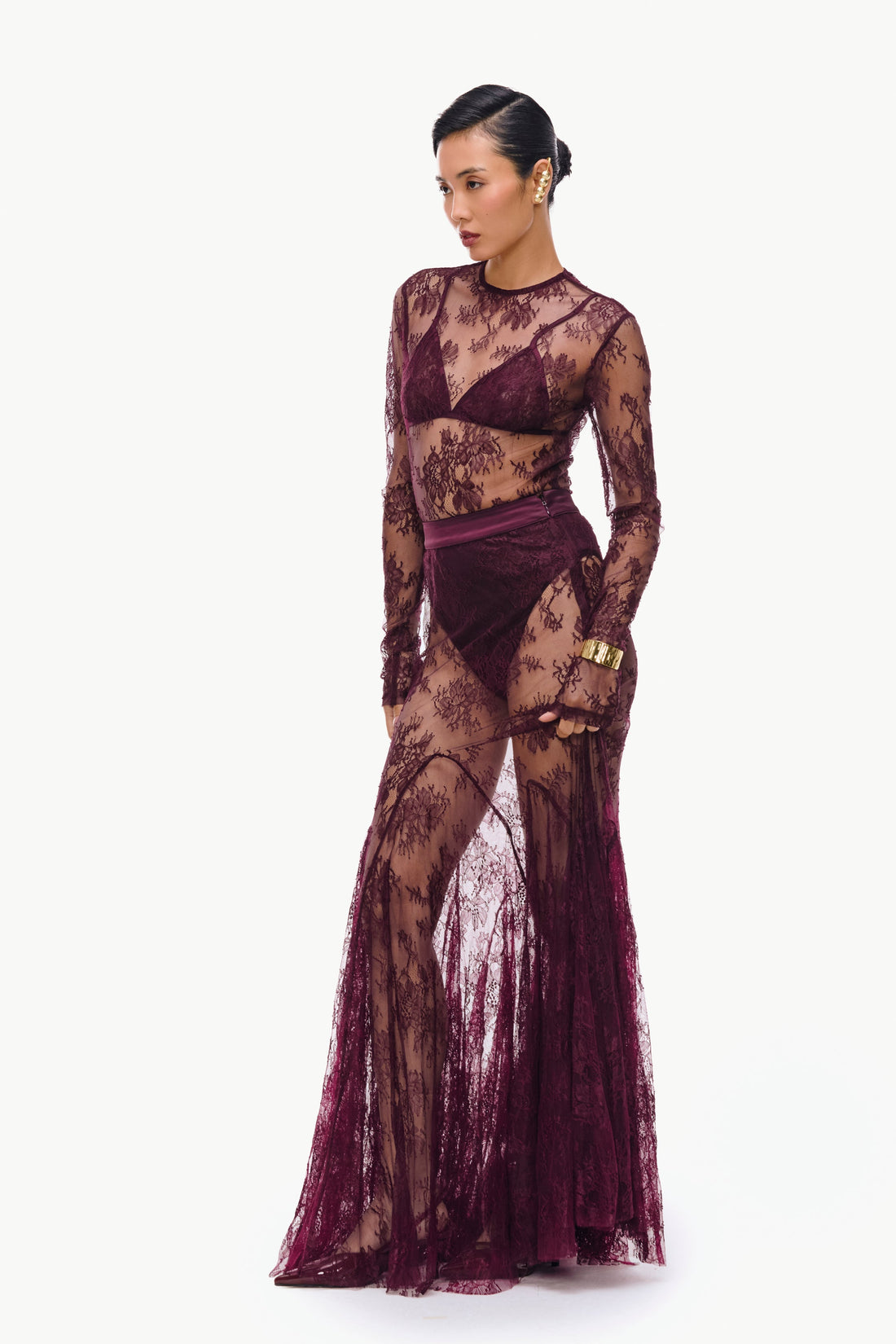 Lace Godet Skirt