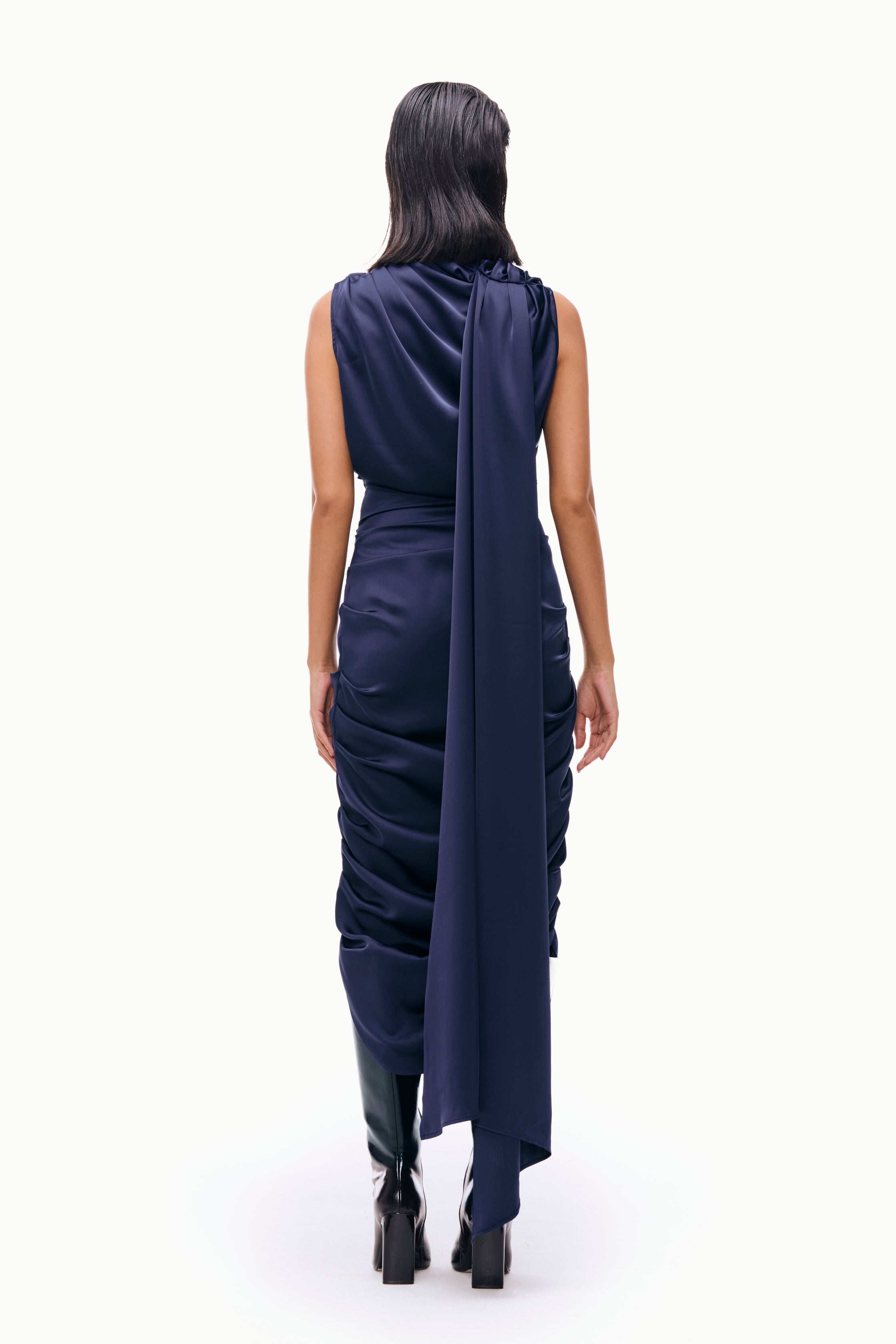Cowl Column Dress
