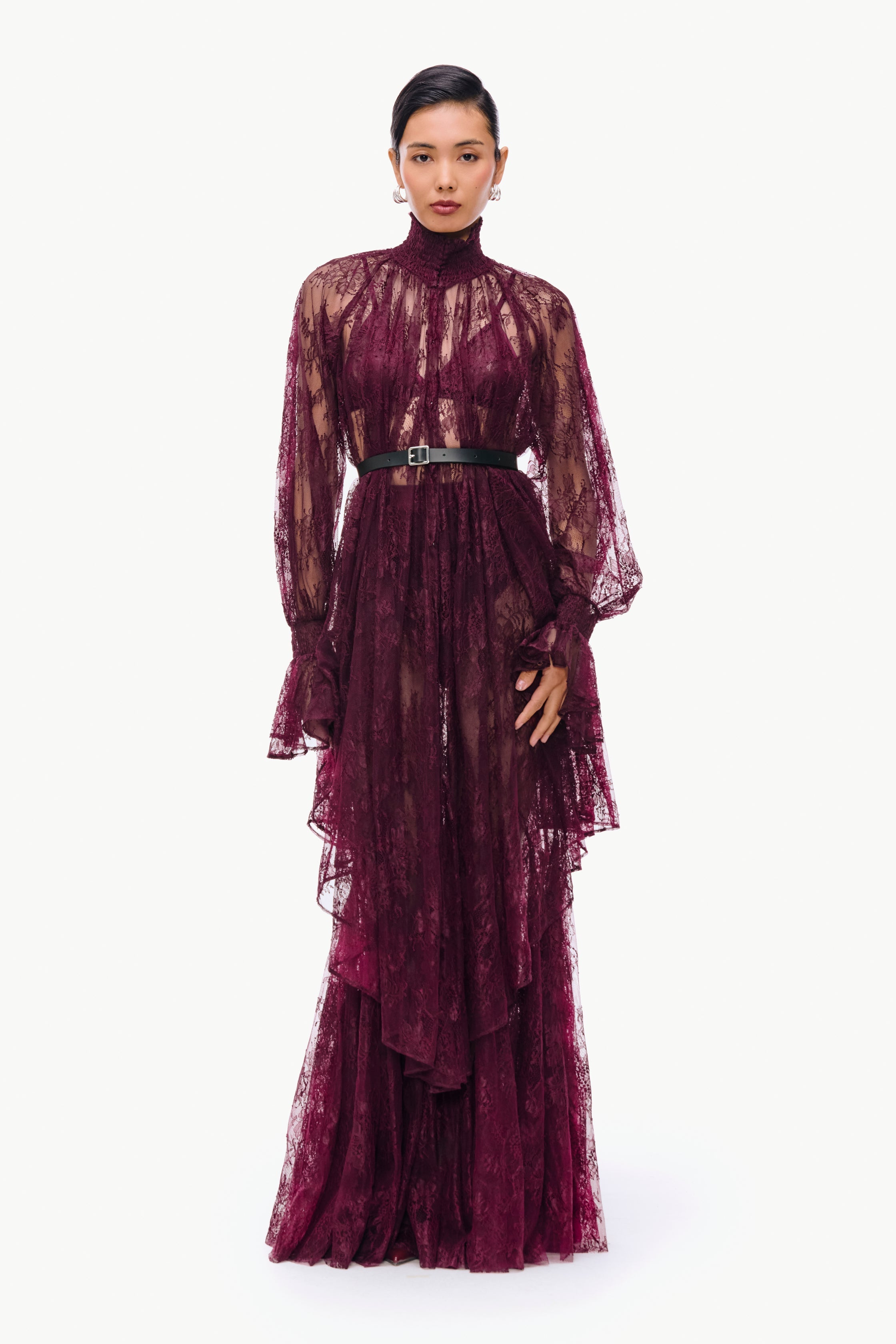 Bordeaux Lace Ensemble