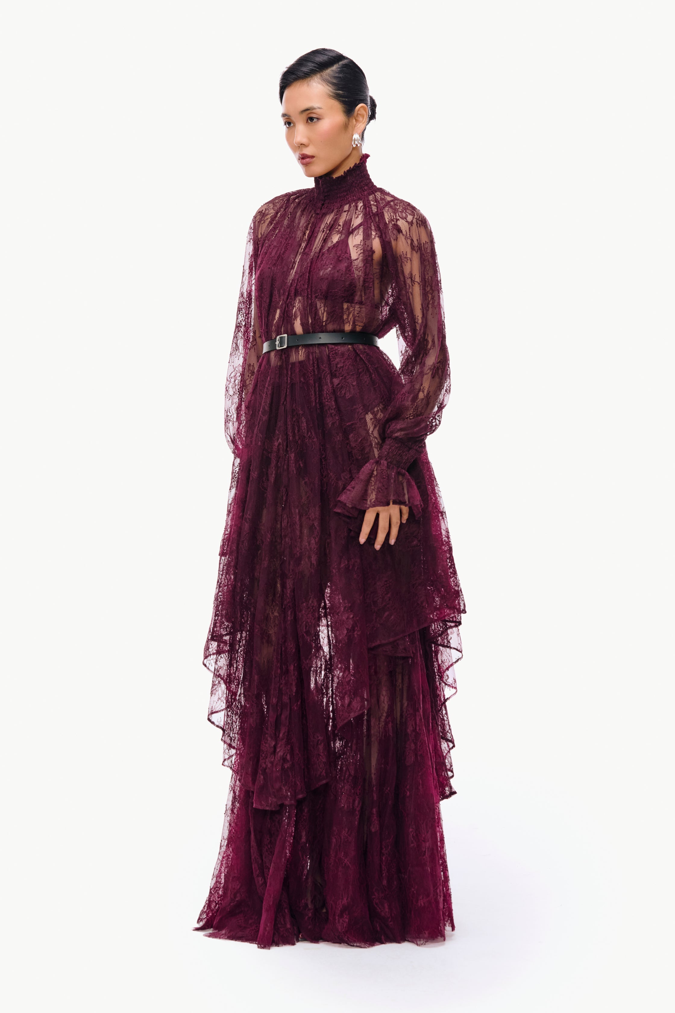 Bordeaux Lace Ensemble