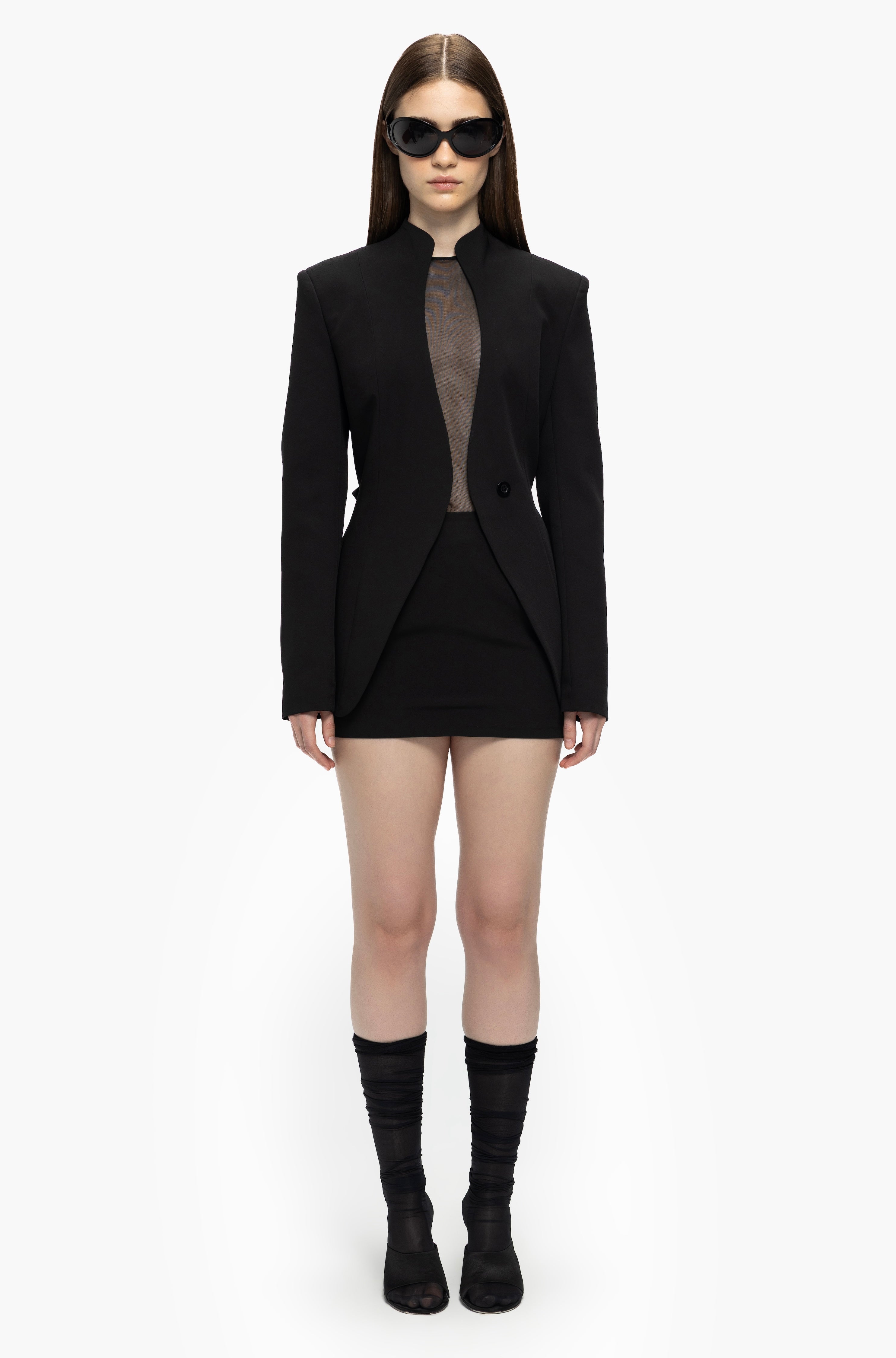Darted Mini Skirt