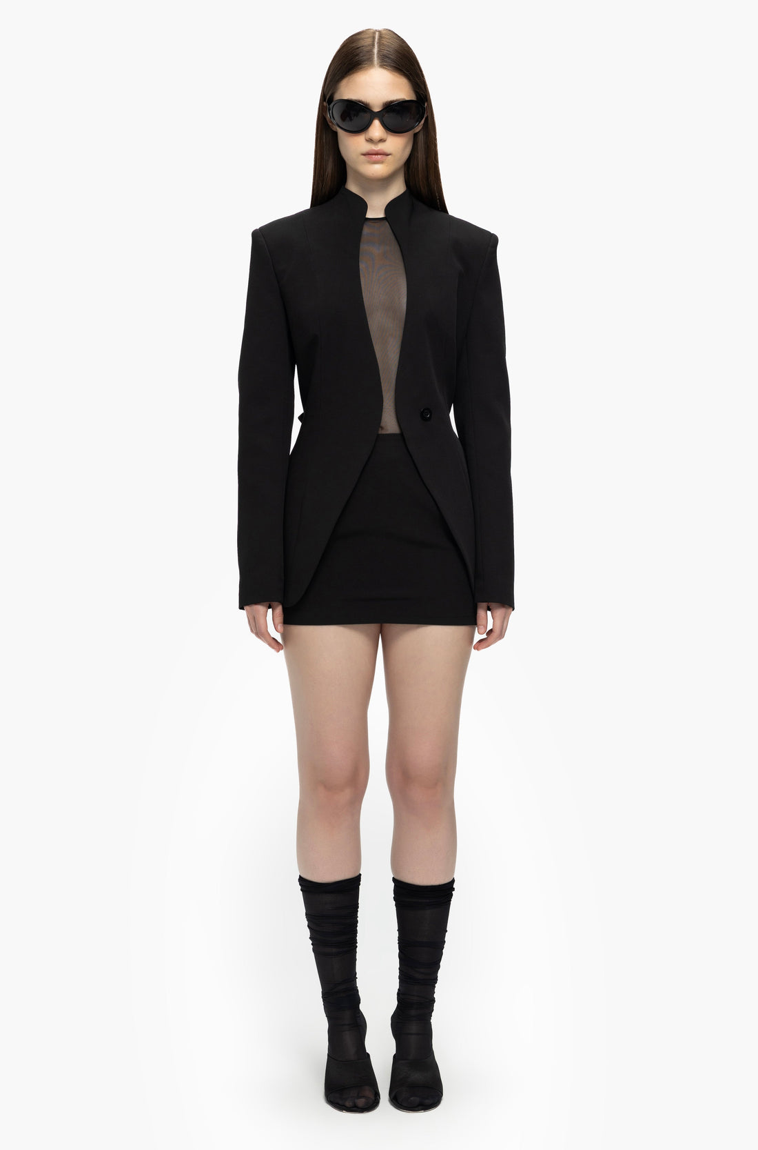 Darted Mini Skirt