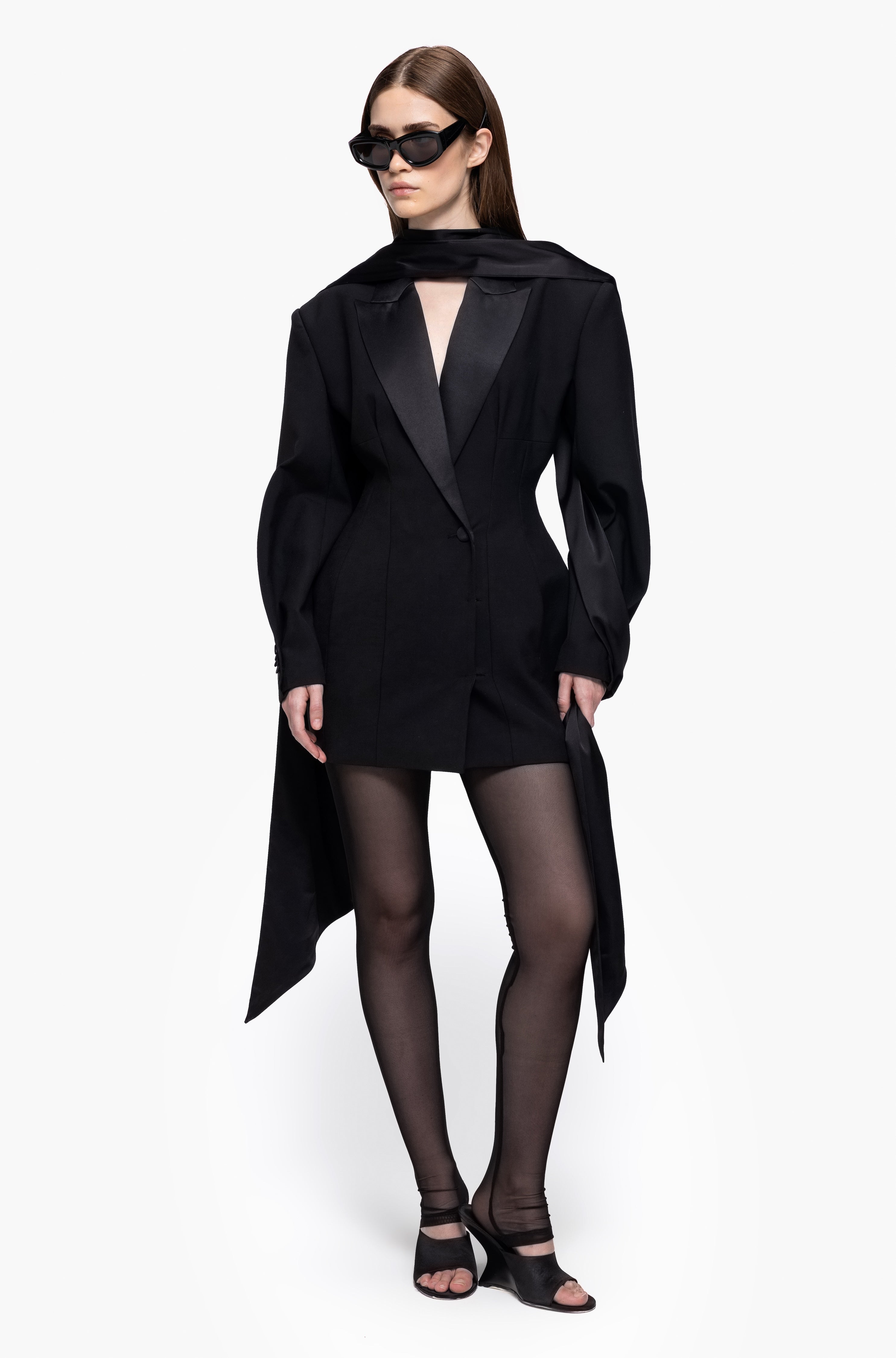 Hourglass Tuxedo Dress