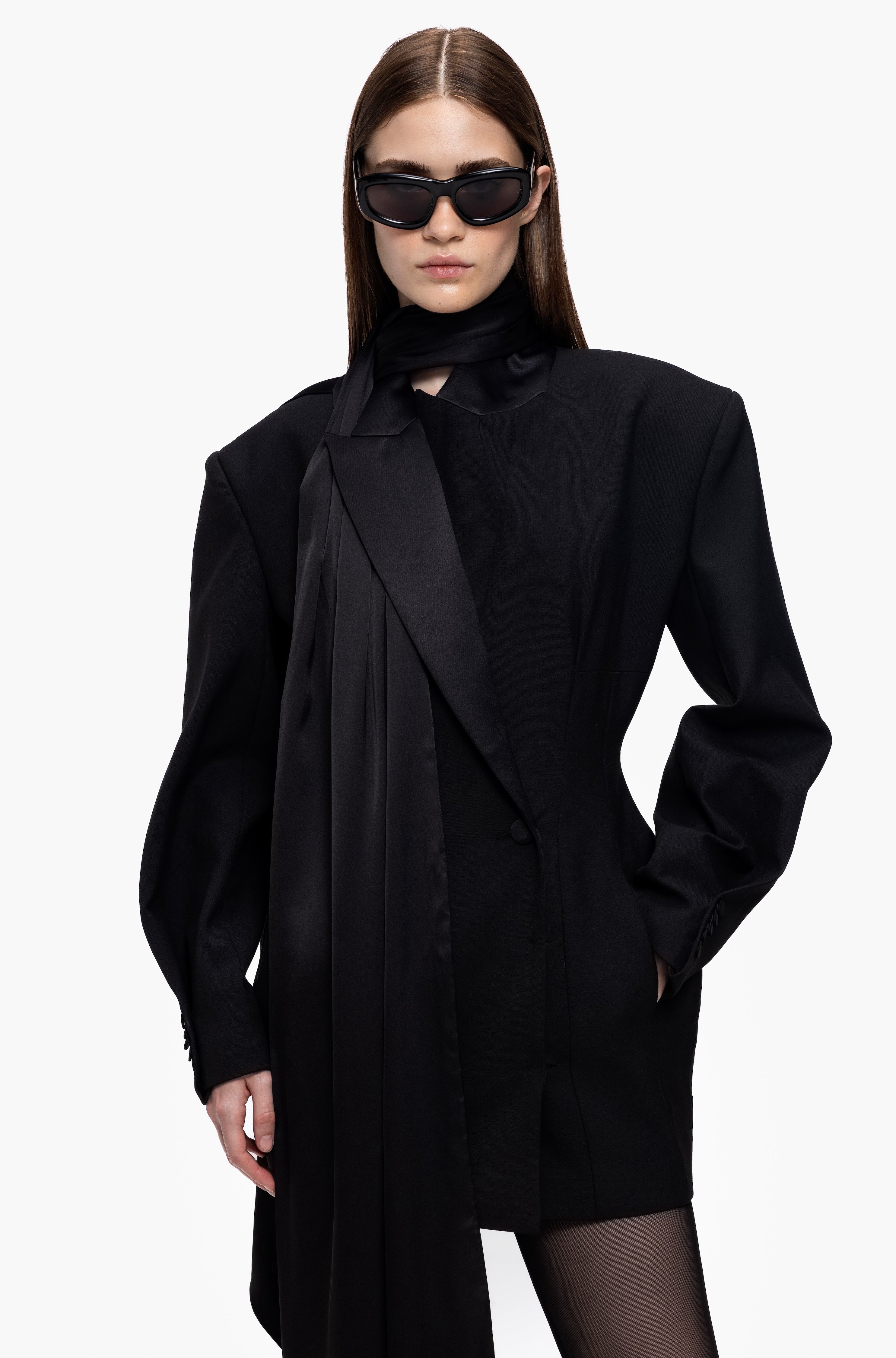 Hourglass Tuxedo Dress
