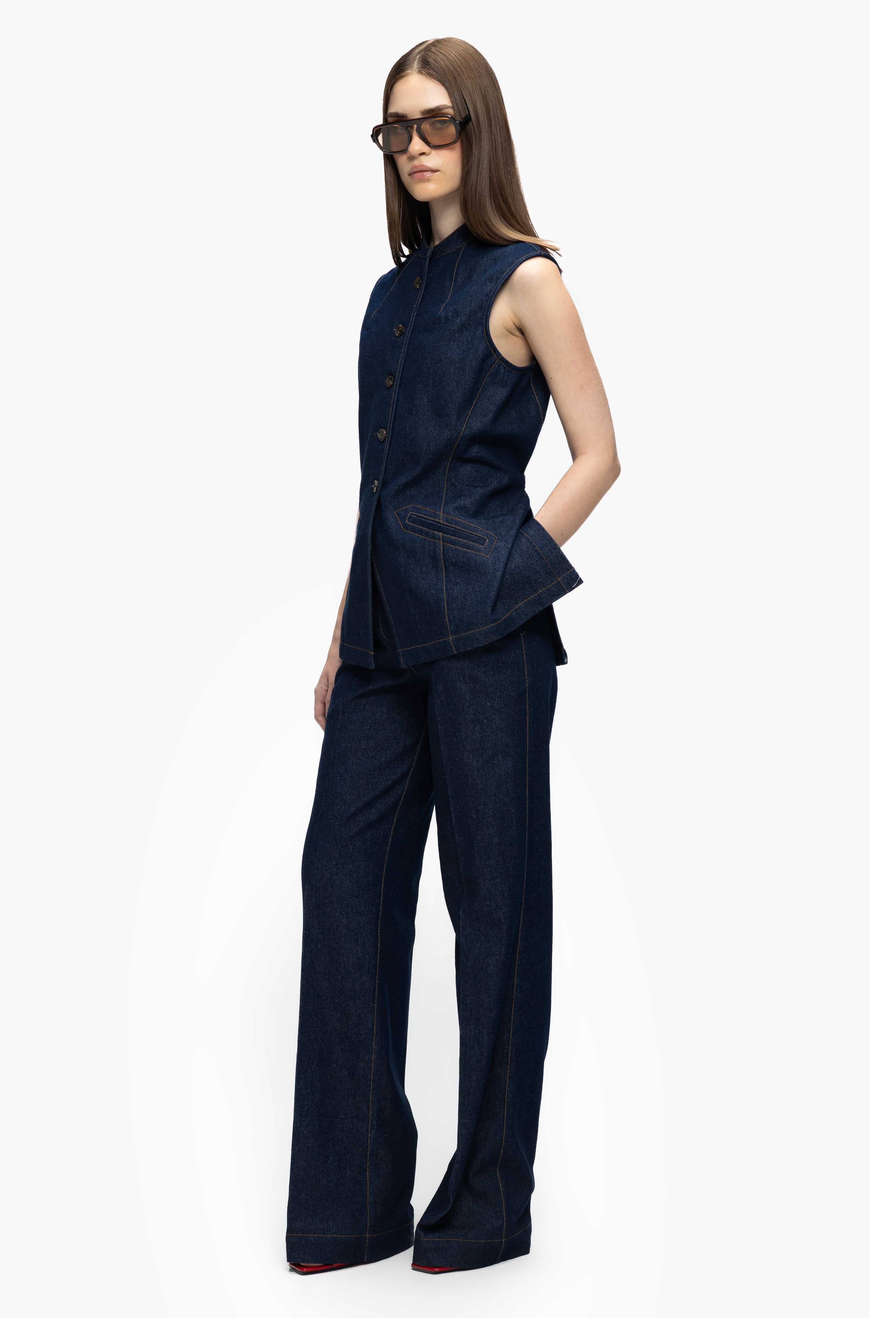 Darted Waistcoat Set