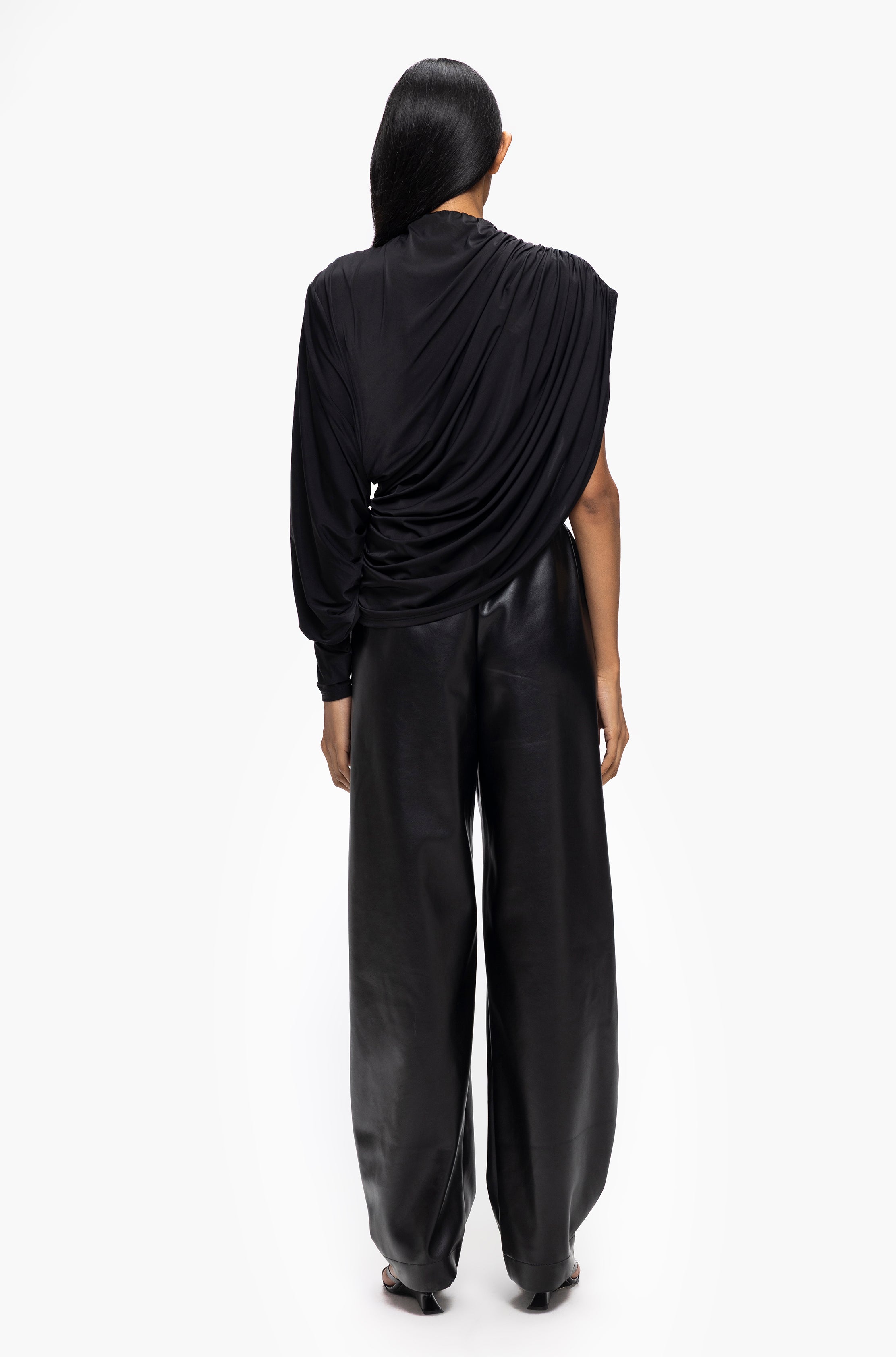 Oblique Cowl Top