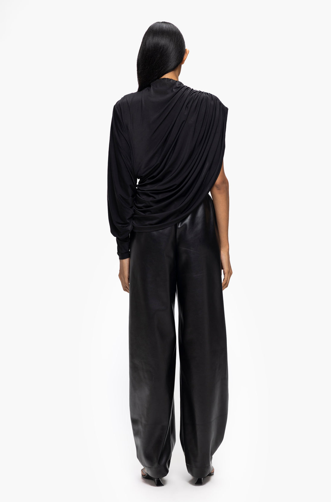 Oblique Cowl Top