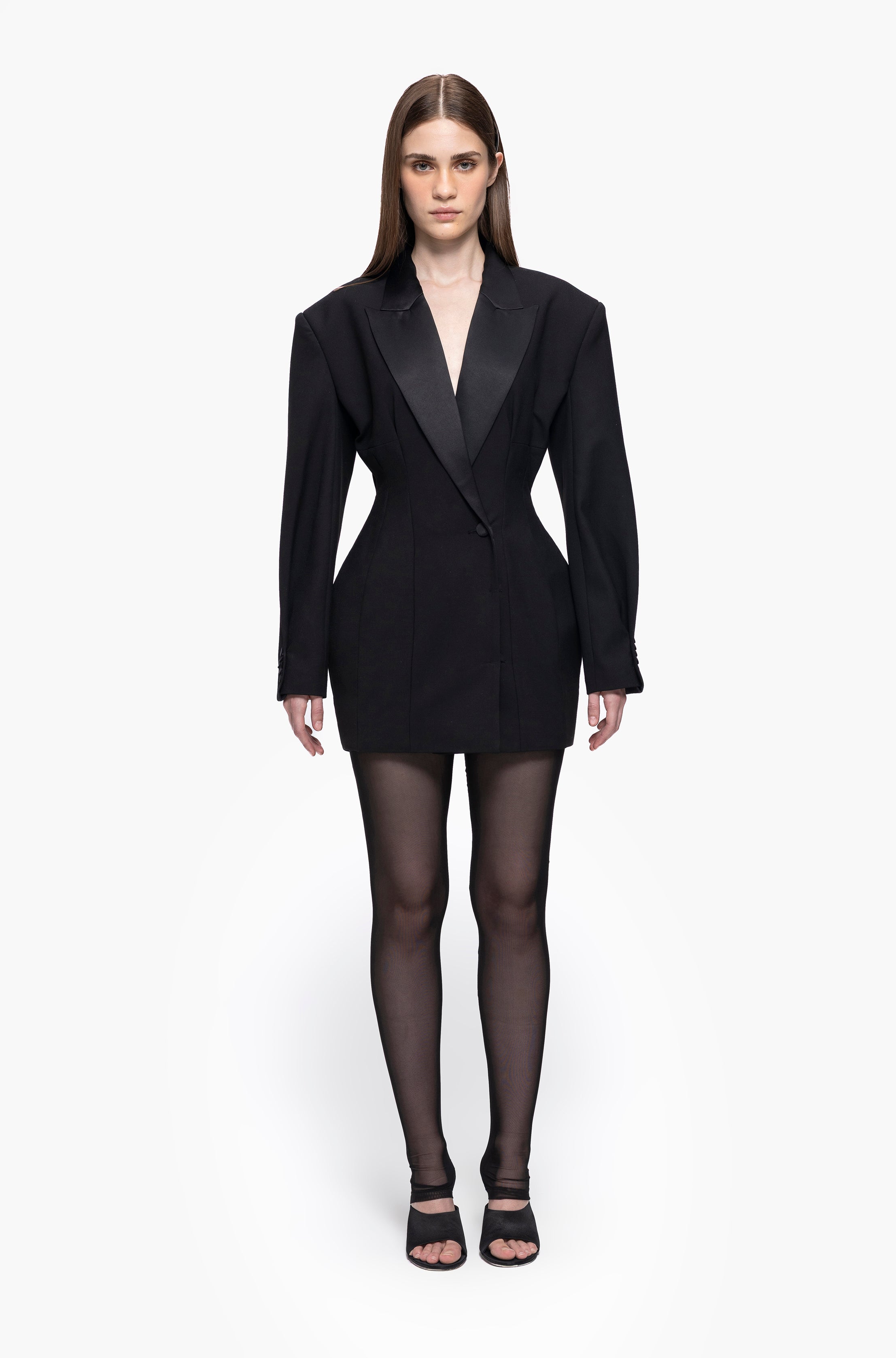 Hourglass Tuxedo Dress